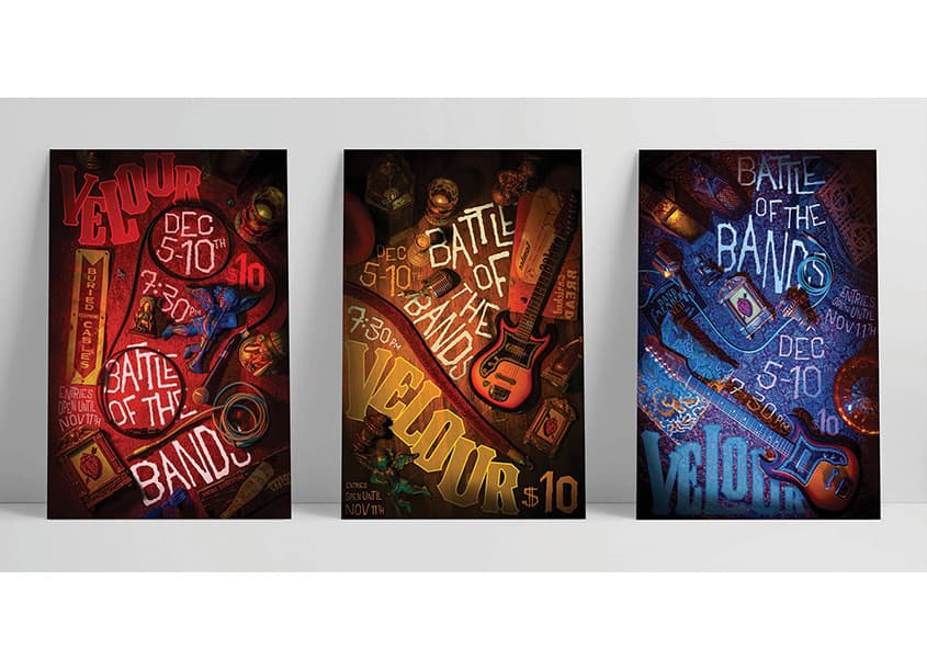Velour Battle of the Bands Posters
