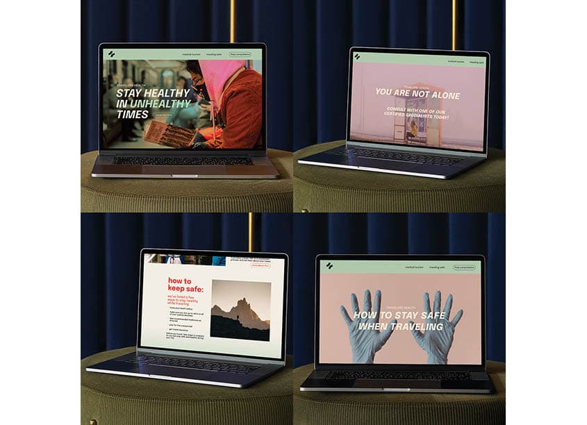 Traveler’s Health Website Design