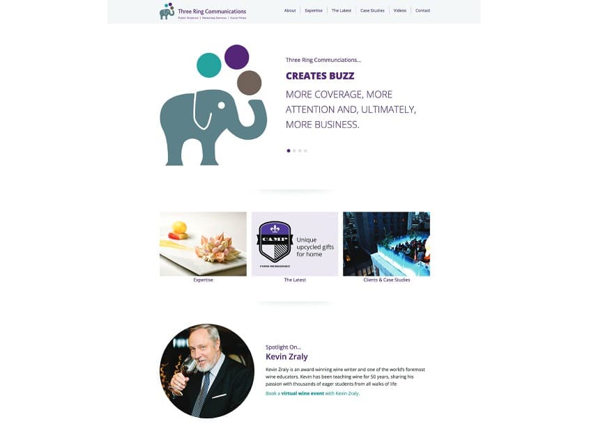 Three Ring Communications Website