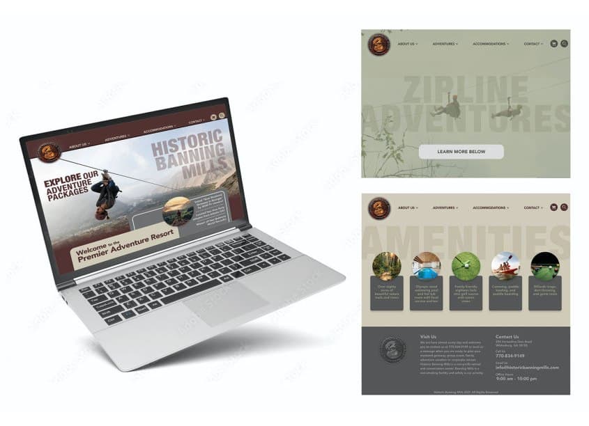 Historic Banning Mills Website Design