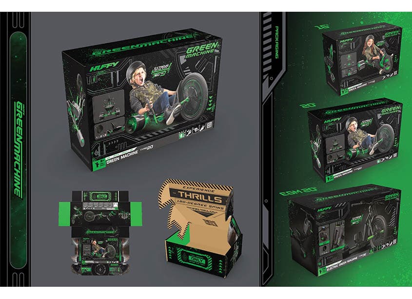 Huffy Green Machine Packaging