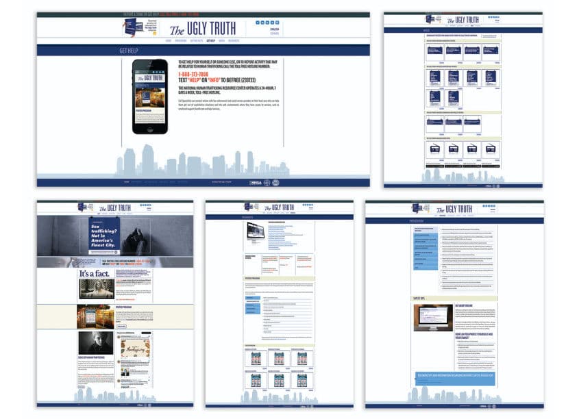 The Ugly Truth Website — Digital Design — by Freaner Creative — 2023 GDUSA award entry