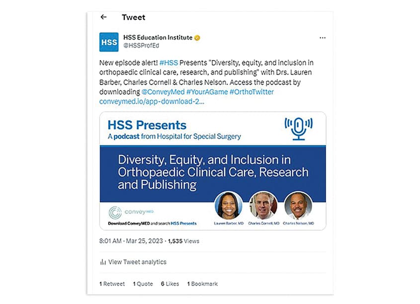 HSS Presents Podcast DEI Inclusion Twitter Post