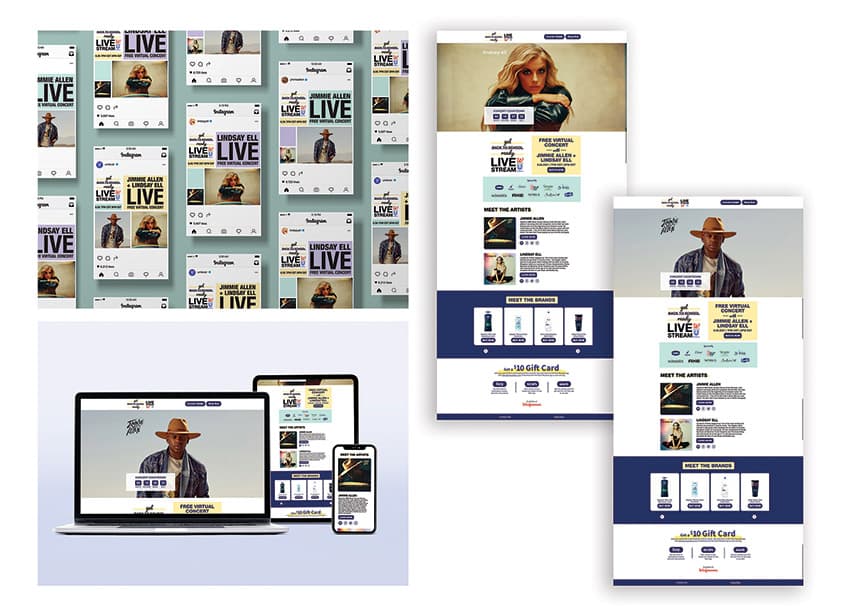 Get Back to School Ready Concert Livestream — Digital Design — by RSM — 2022 GDUSA award entry