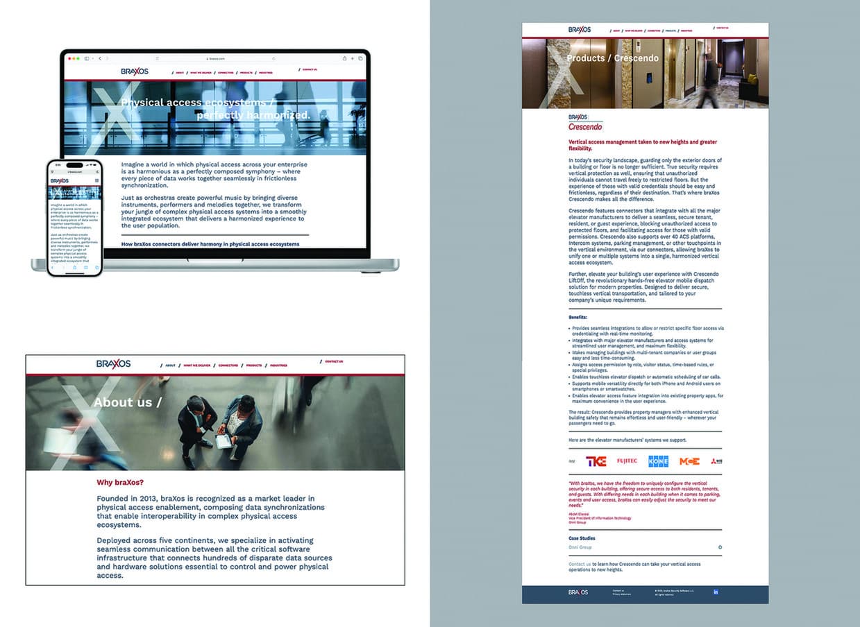 braXos Security Software Website