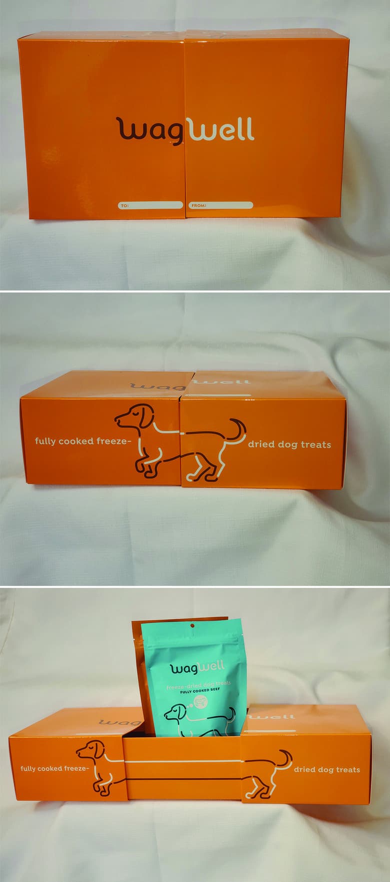 WagWell Slider Box — Petcare & Animals design — by RR Donnelley — 2025 GDUSA award entry