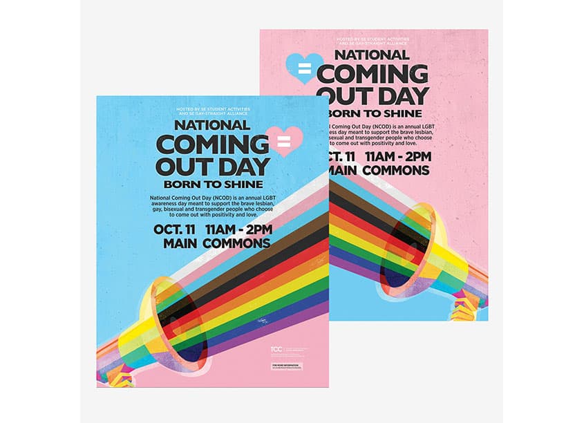 National Coming Out Day Student Activities Posters