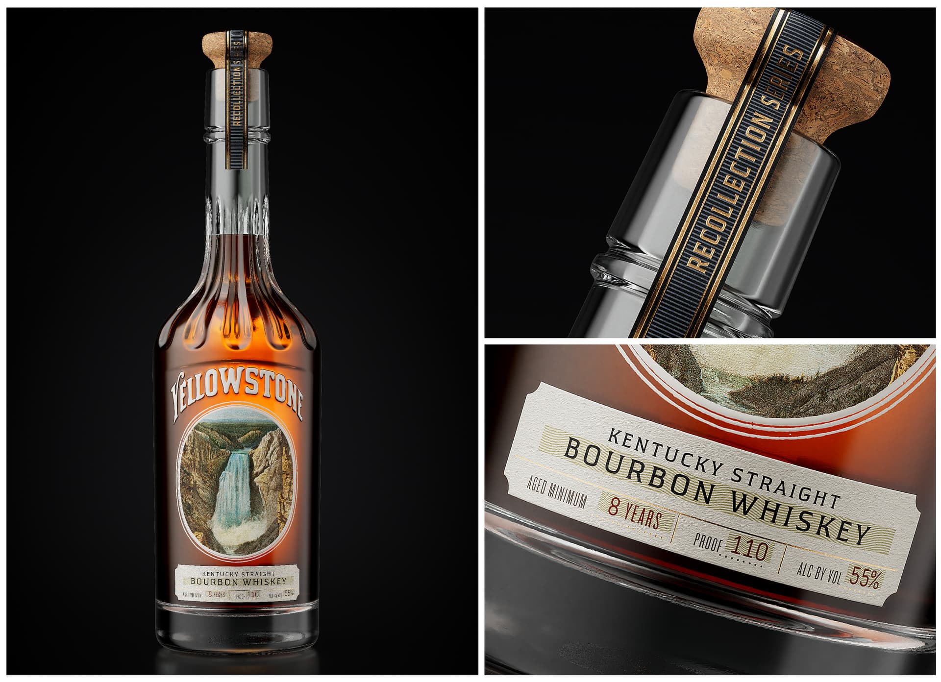 Yellowstone Recollection Bourbon Package Design