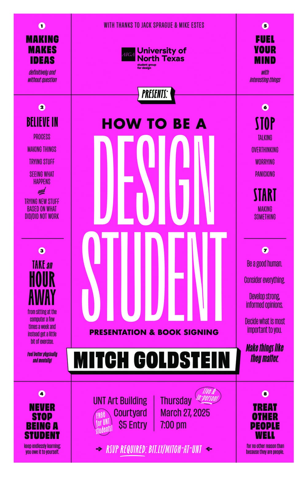 Mitch Goldstein Event Poster