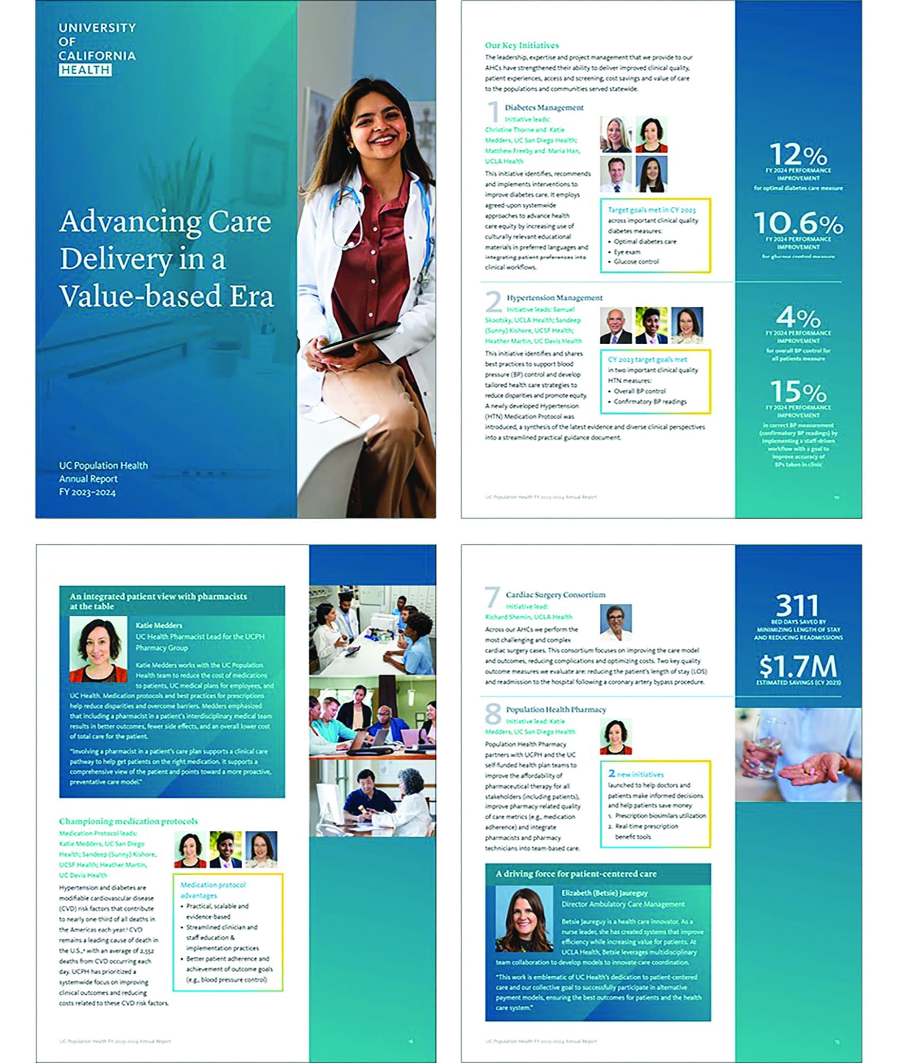 University of California Population Health Annual Report 2023-2024 — Annual & Corporate Reports design — by Avila Creative — 2025 GDUSA award entry
