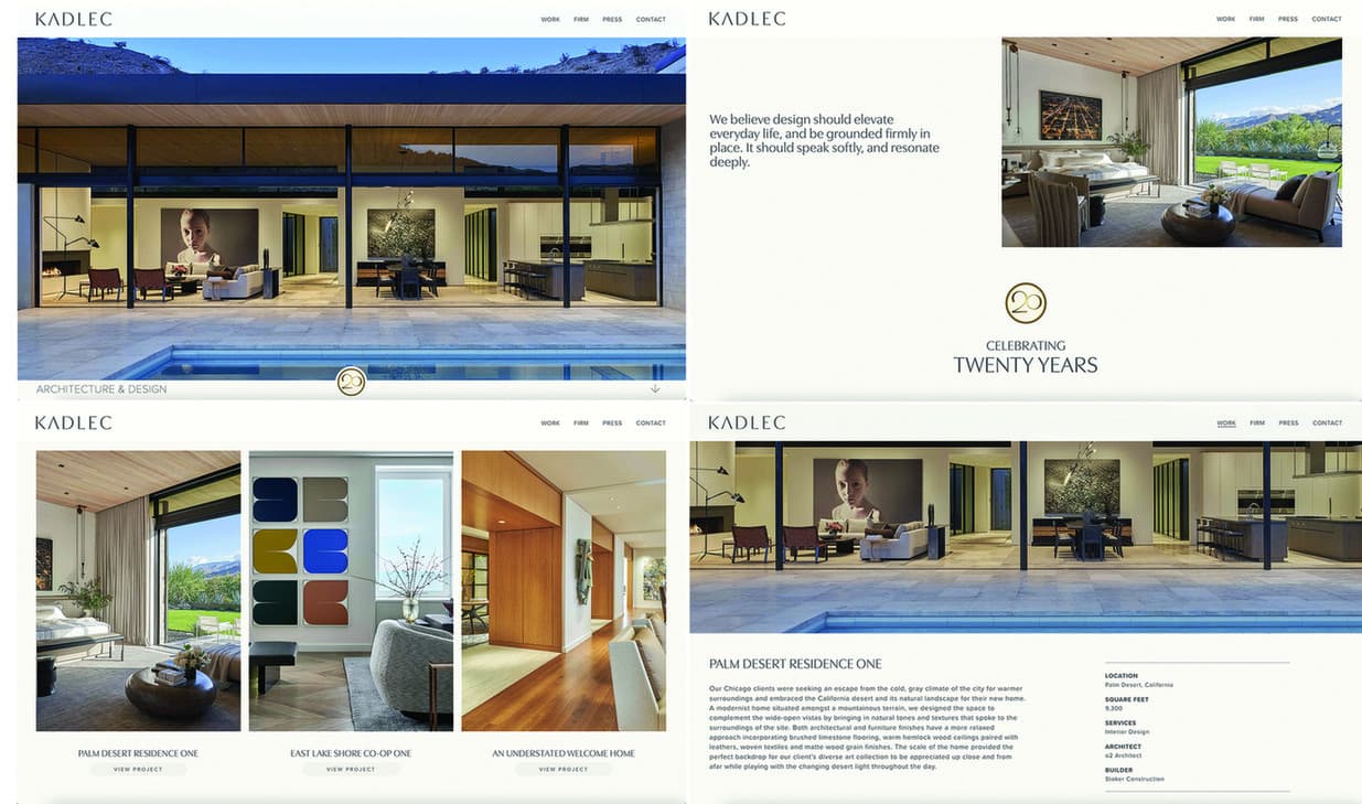 KADLEC Architecture & Design Website