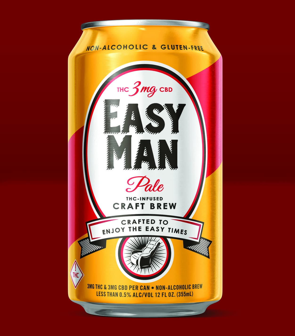 Easy Man THC-Infused Craft Brew — Cannabis Branding + Logos design — by Seedhouse — 2025 GDUSA award entry