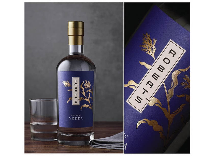 Robert's Organic Vodka Packaging