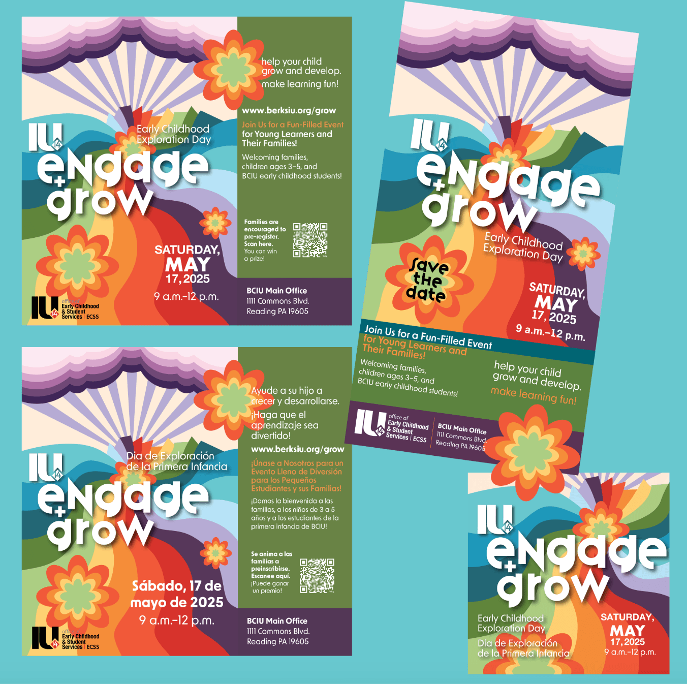 IU14 Engage + Grow: Early Childhood Exploration Day — Announcements & Invitations design — by Berks County Intermediate Unit (BCIU) Creative Services — 2025 GDUSA award entry