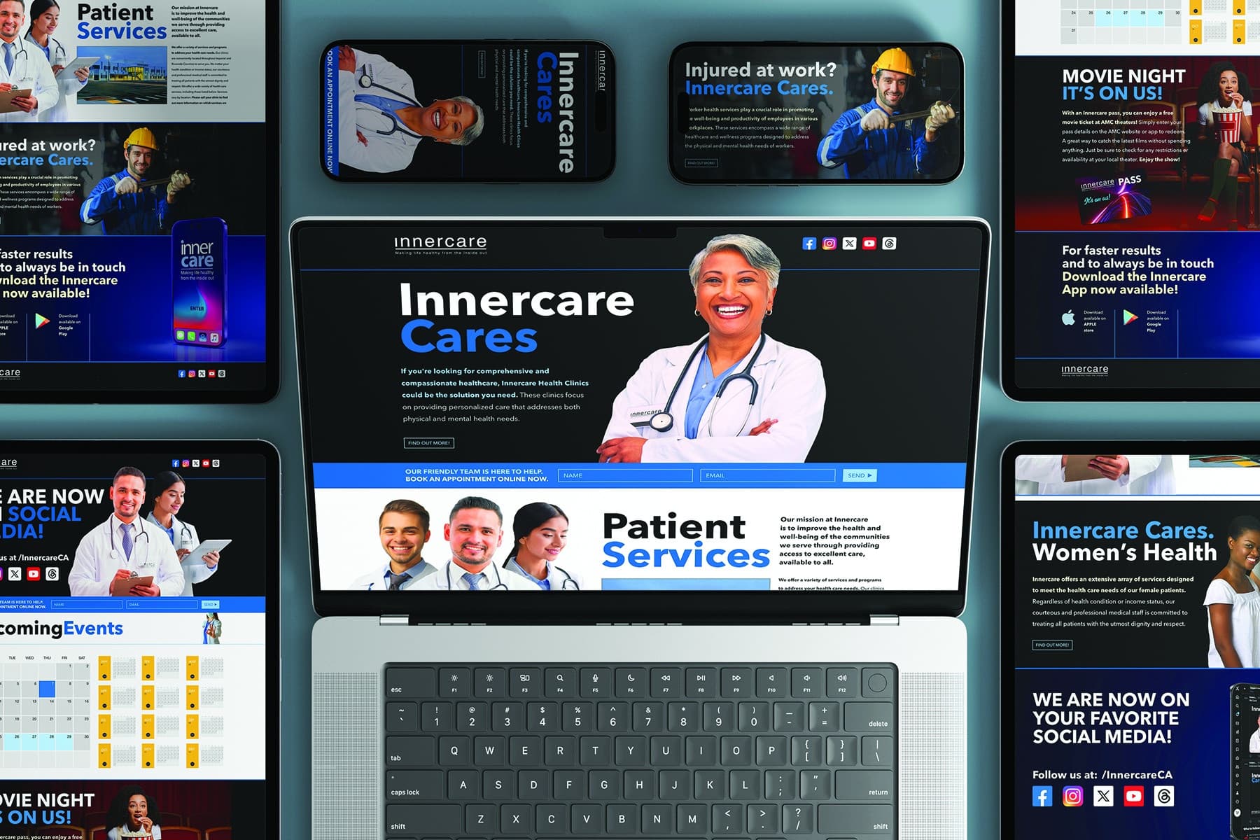Innercare Cares Landing Pages Microsite — Advertising + Ad Campaigns design — by Freaner Creative — 2025 GDUSA award entry