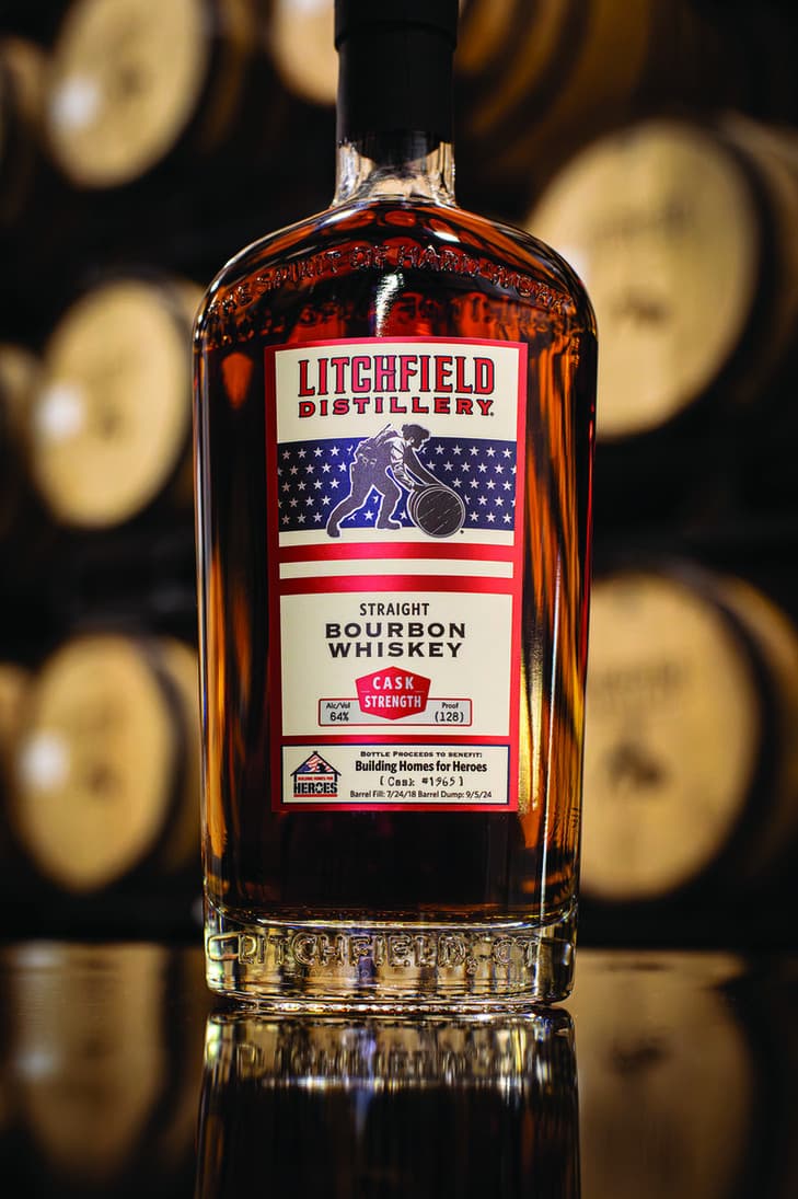 Building Homes for Heroes Bourbon Label Design