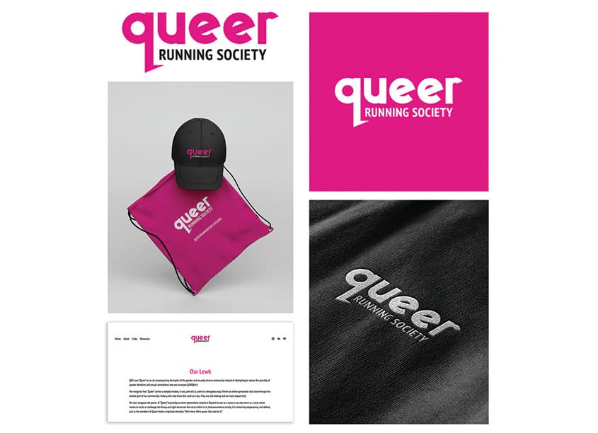 Queer Running Society 2023 Logo Design
