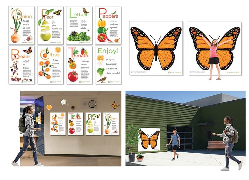 Eating, Learning, Growing Environmental Graphics