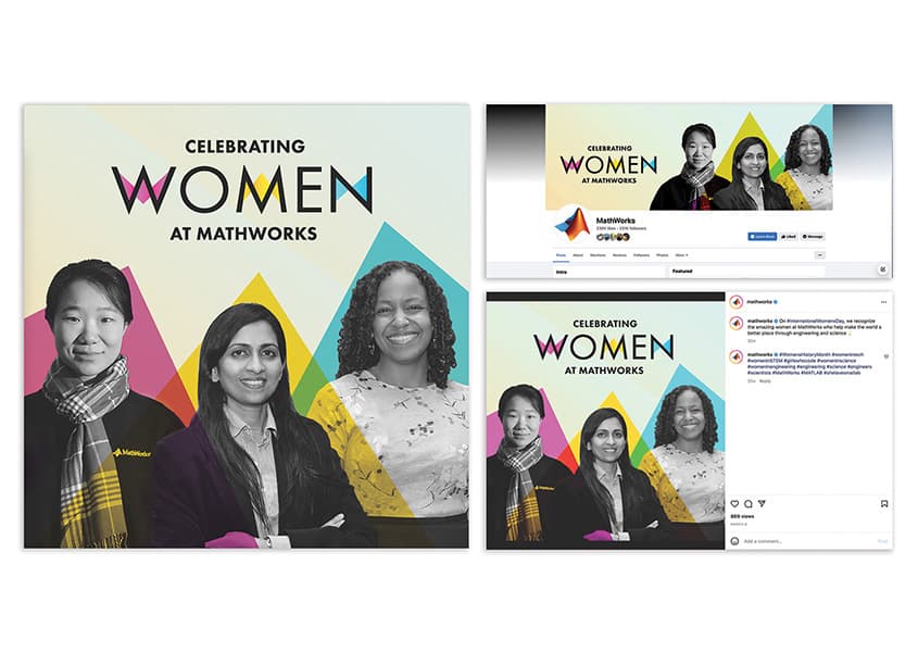 MathWorks Women’s History Month Social Media Campaign