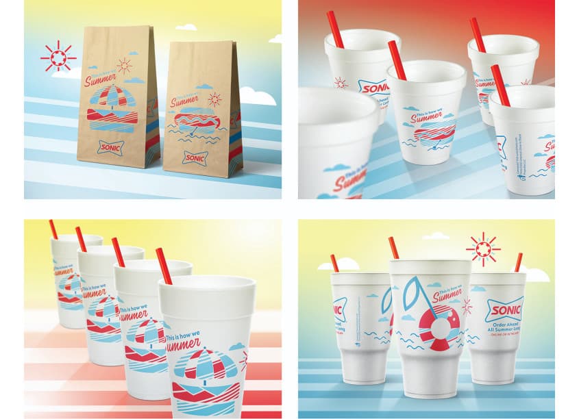 Summer Cups and Bags