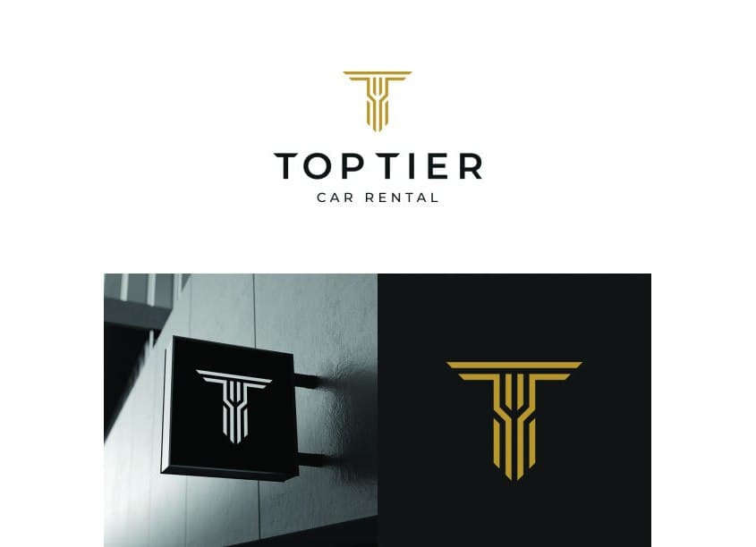 Top Tier Car Rental Logo Design