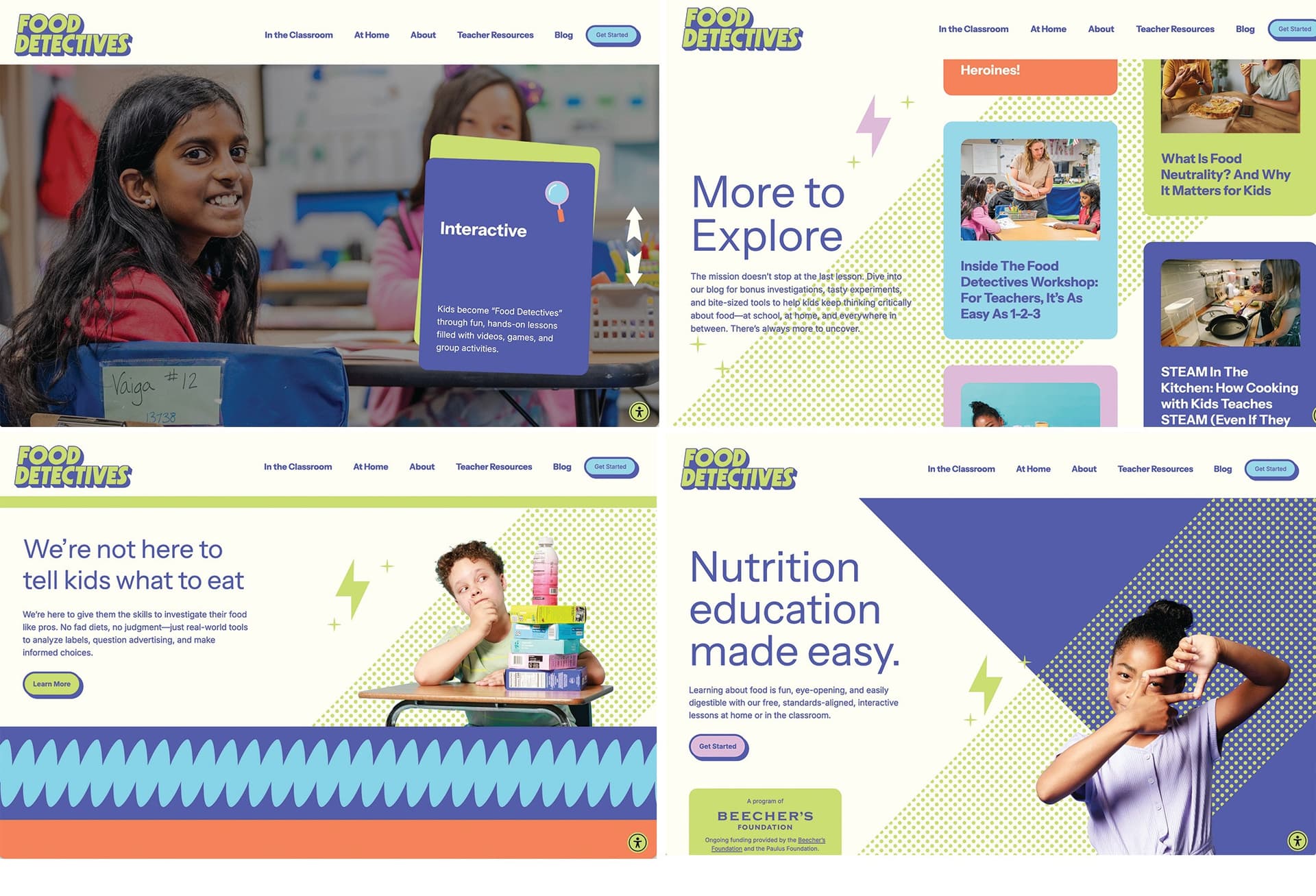 Food Detectives Nutrition Education Website