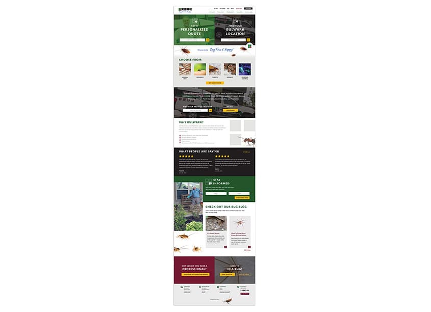 Bulwark Exterminating Website