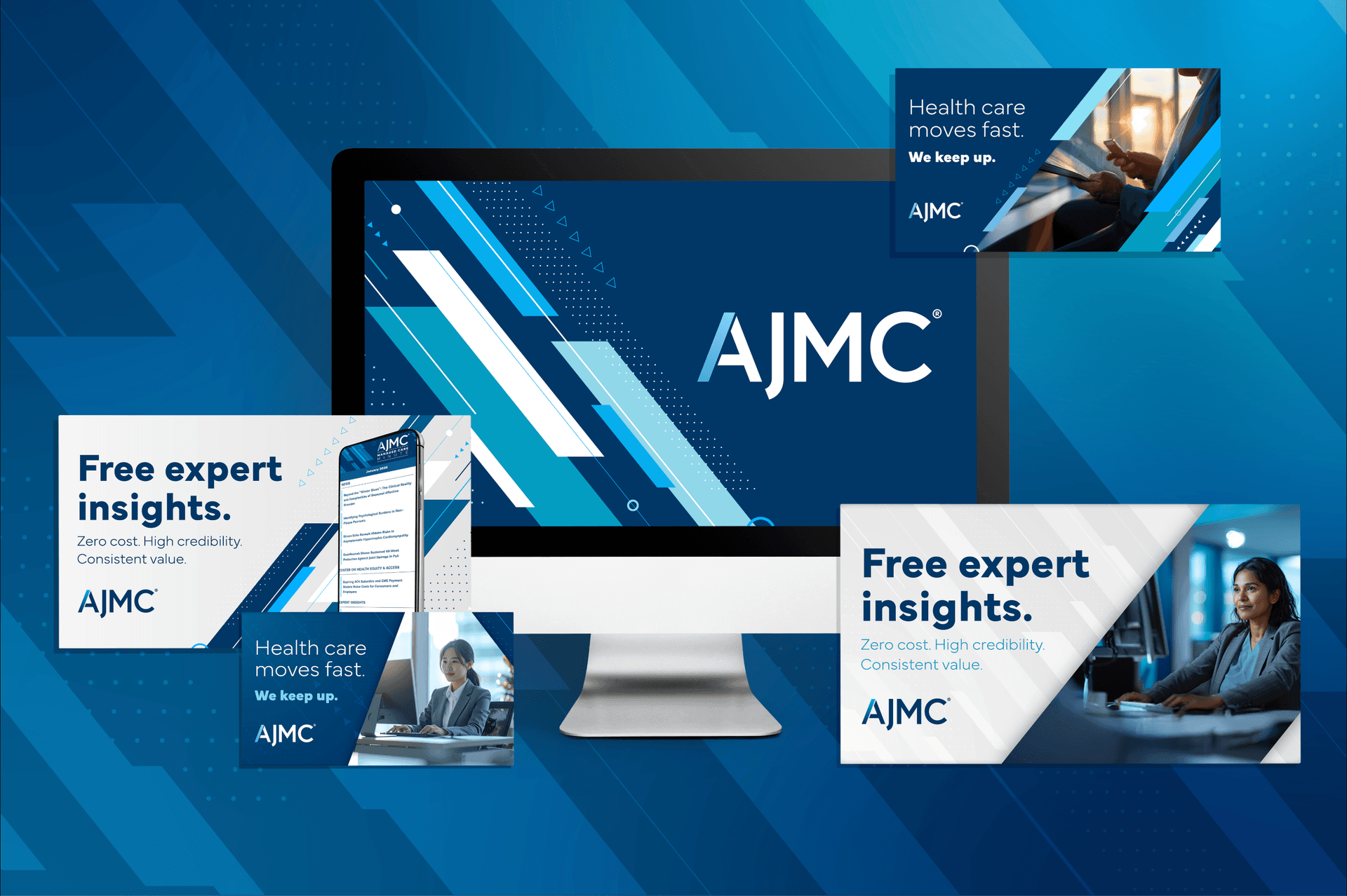 AJMC Audience Development Campaign — Digital Ads/Banners design — by MJH Life Sciences — 2026 GDUSA award entry