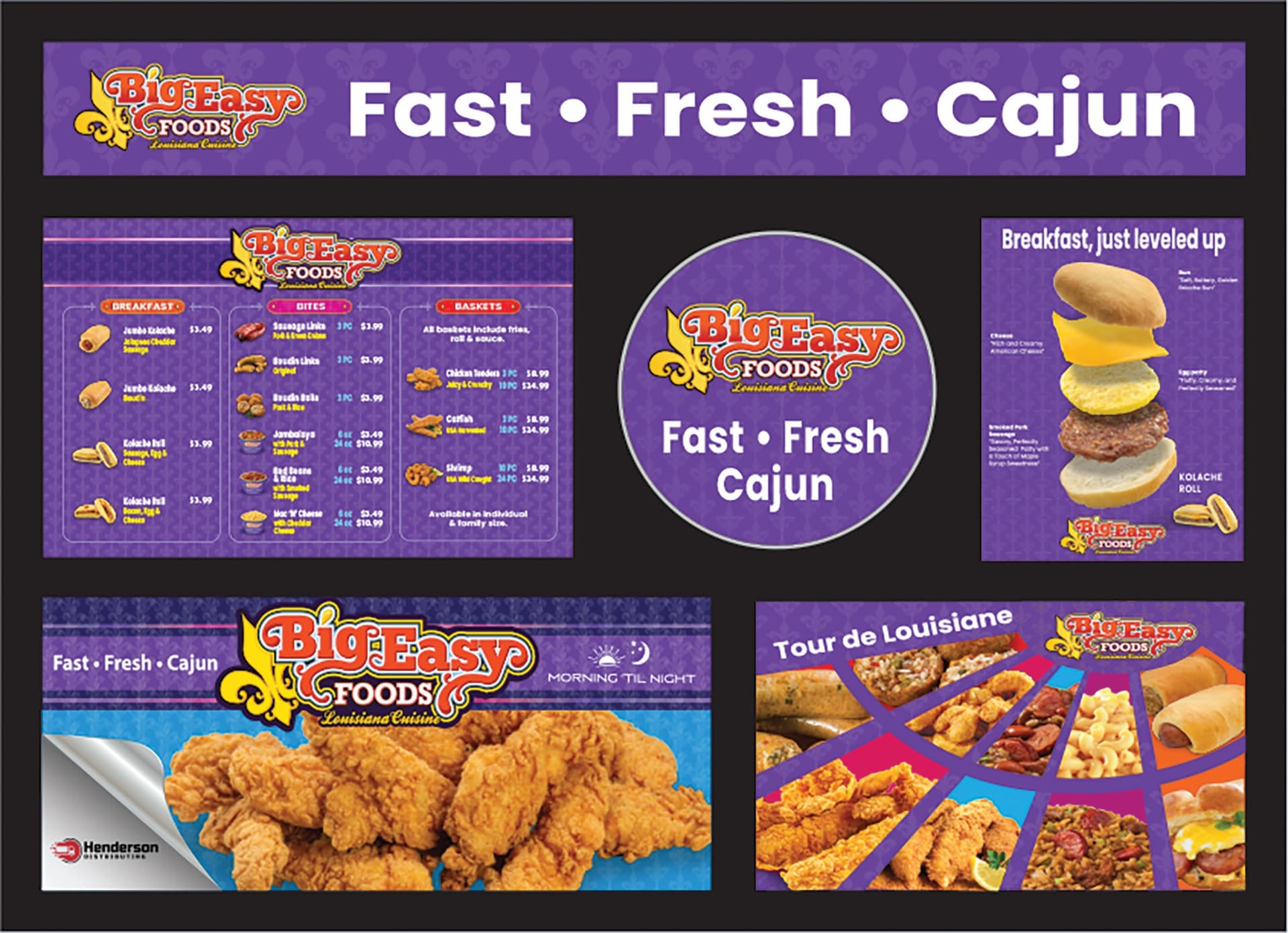 Big Easy Foods Fast Fresh Cajun C-store Graphics