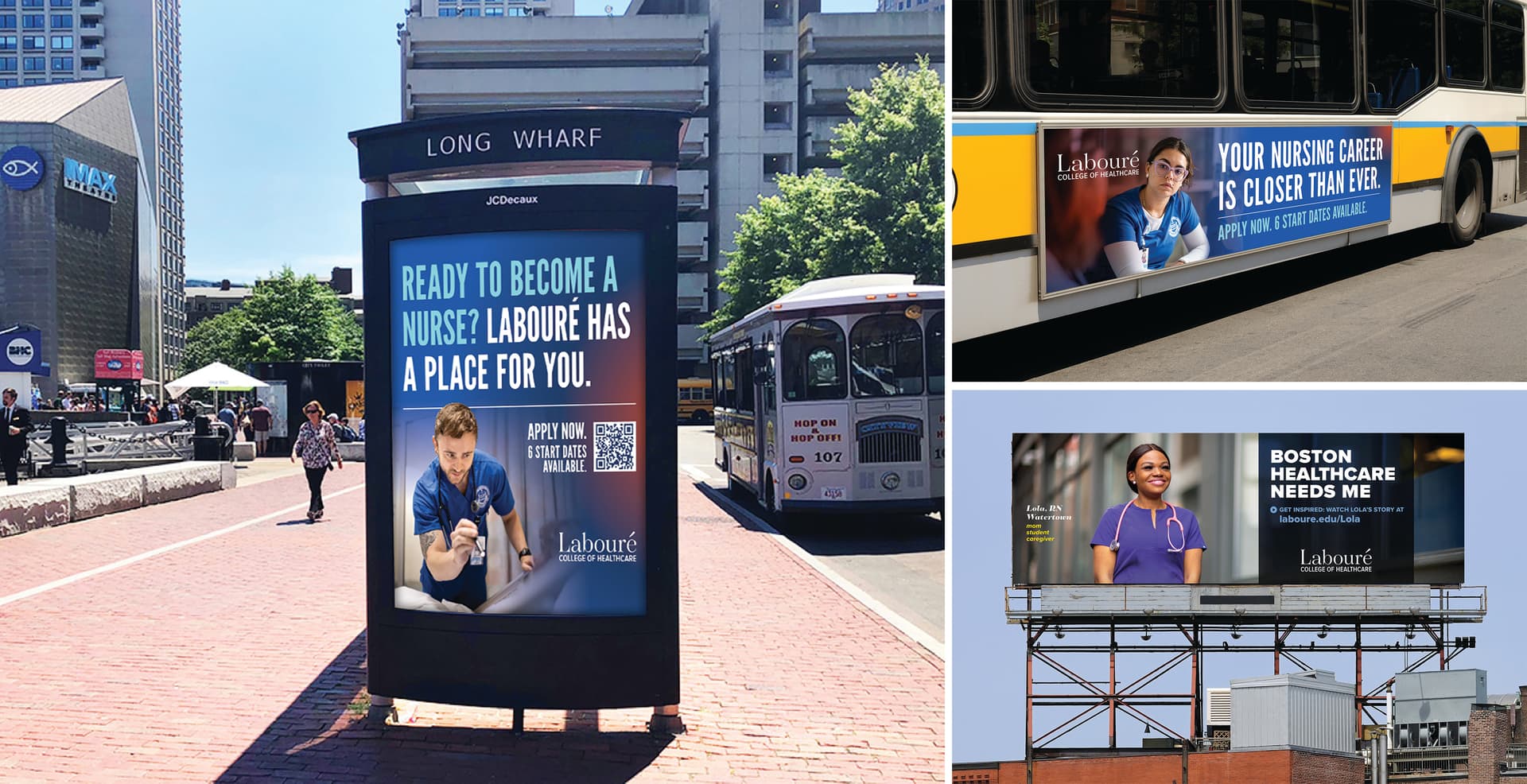 Labouré College Transit Ad Campaign — Advertising + Ad Campaigns design — by PBD Partners — 2025 GDUSA award entry