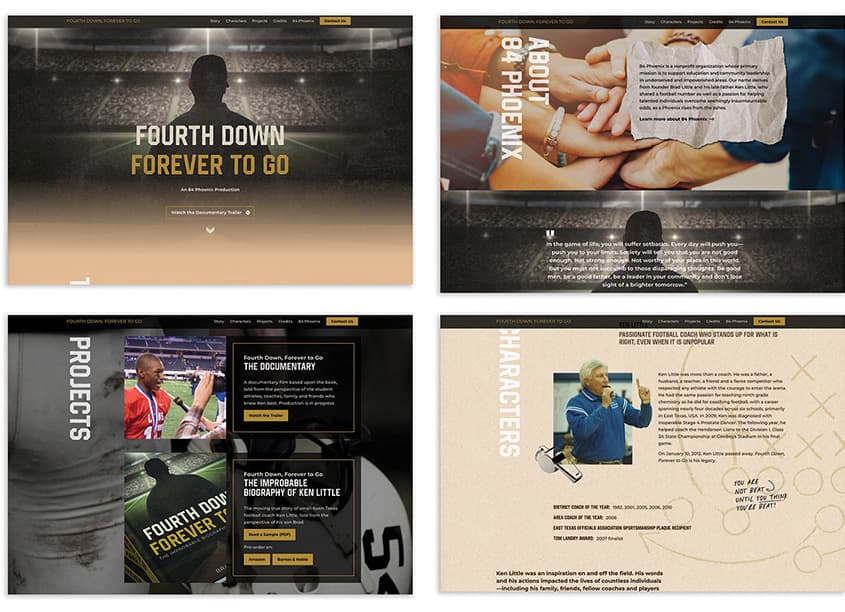 Fourth Down, Forever To Go Website
