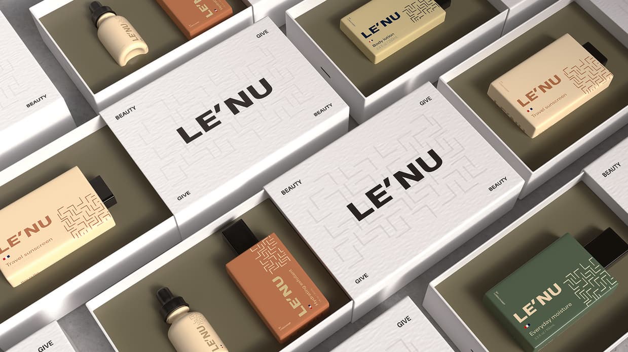 Le’Nu Skin Care Packaging