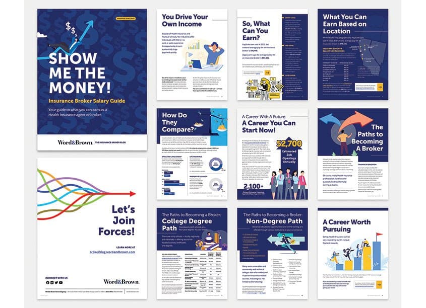 Word & Brown Salary Guide (2023 Update) — Health & Wellness design — by The Word & Brown Companies — 2023 GDUSA award entry