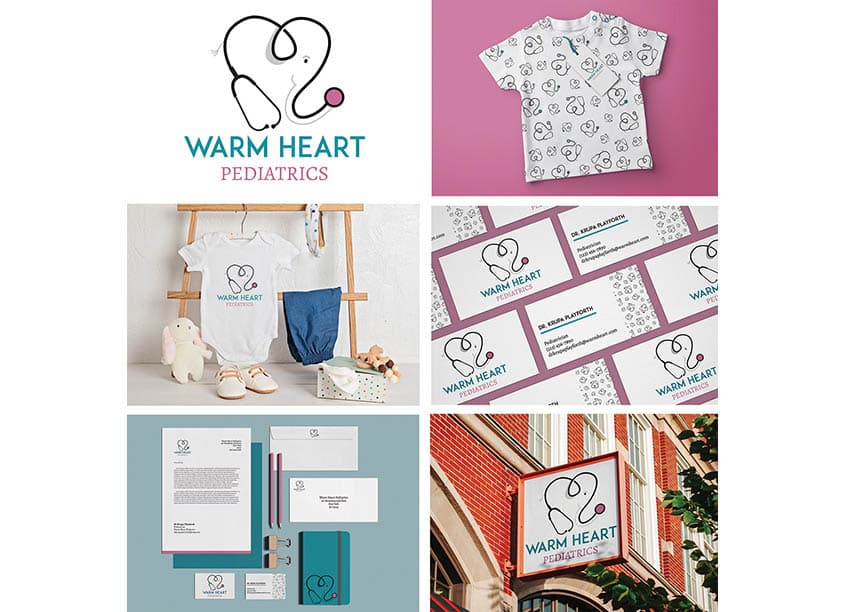 Warm Heart Pediatrics Logo Design