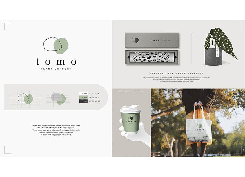 Tomo Branding + Identity Design — Branding + Identity Programs design — by Juan Ye and Kun Fang — 2023 GDUSA award entry