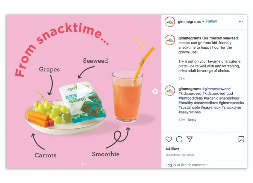 gimMe Snacks Back to School Social Campaign 2020