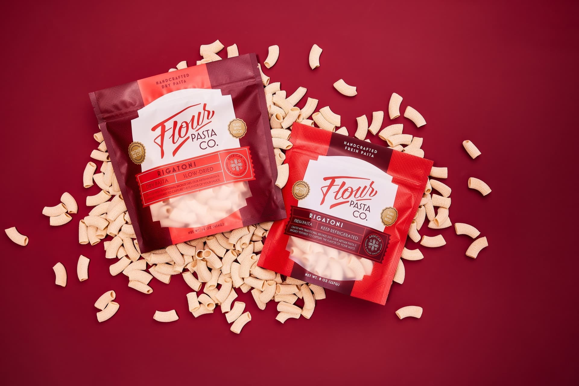 Flour Pasta Brand and Package Redesign — Food & Beverage design — by Fizz Creative — 2025 GDUSA award entry