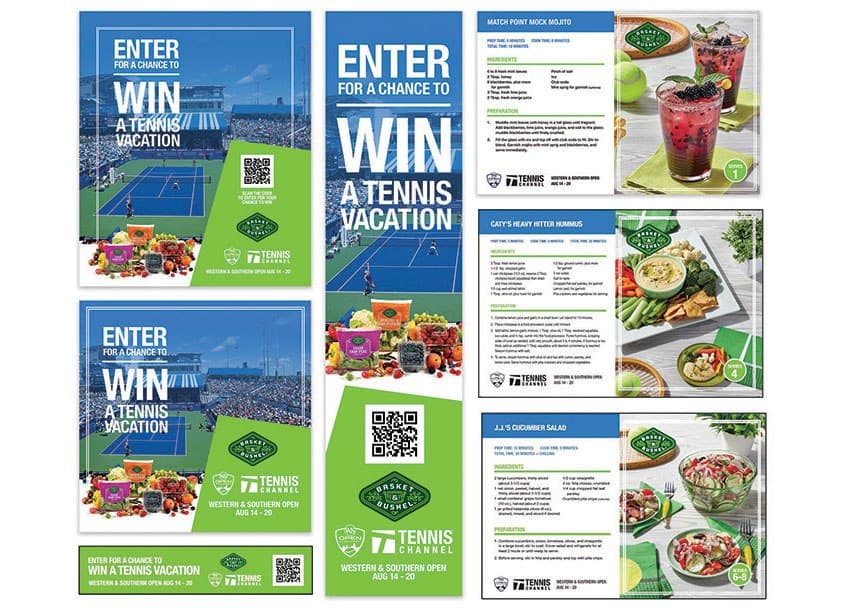 Basket & Bushel and The Tennis Channel Integrated Marketing Campaign