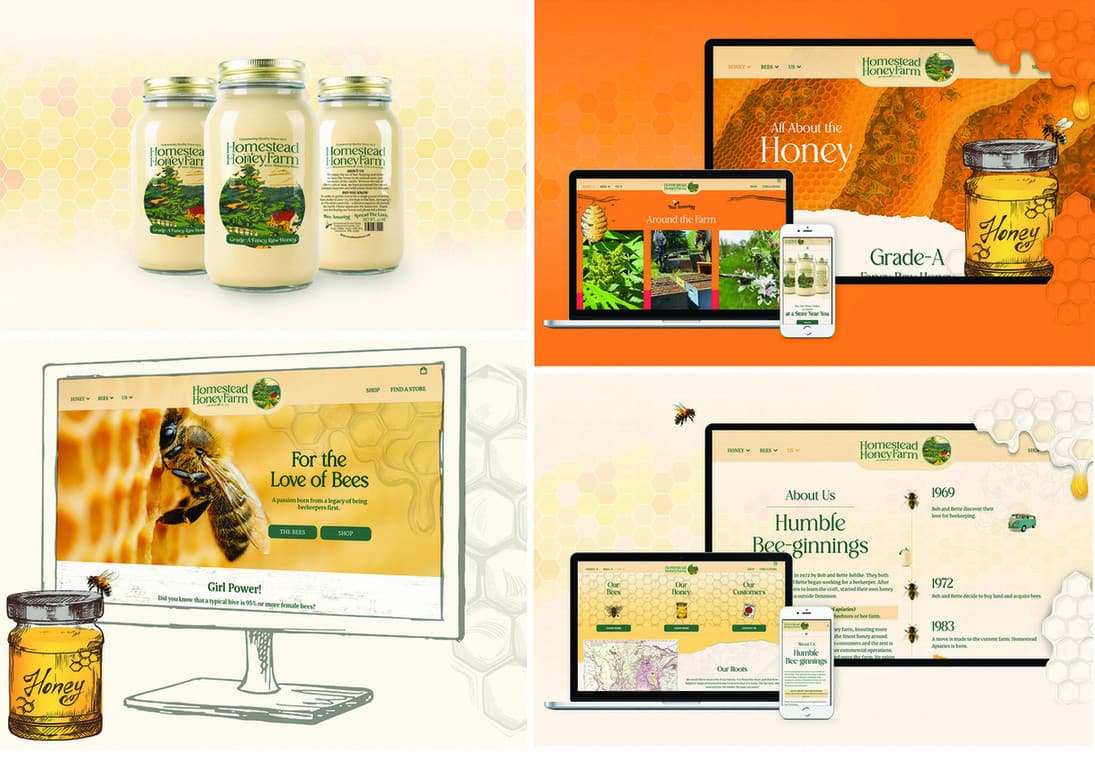 Homestead Honey Farm Branding and Website