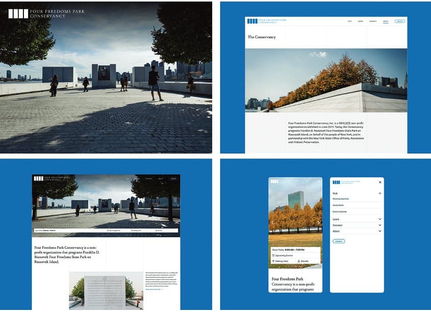 Four Freedoms Park Conservancy Website