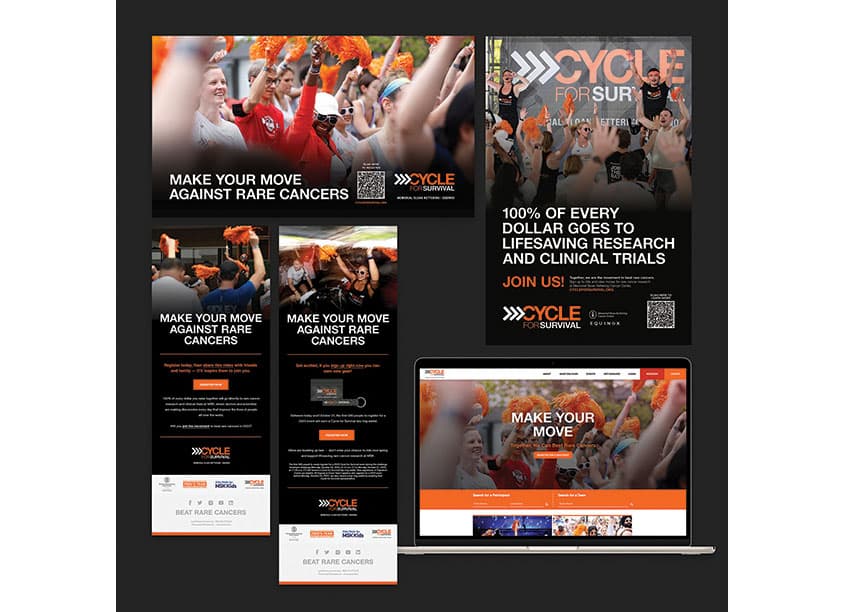 Cycle for Survival 2023 Registration Campaign — Health & Wellness design — by Memorial Sloan Kettering Cancer Center — 2023 GDUSA award entry