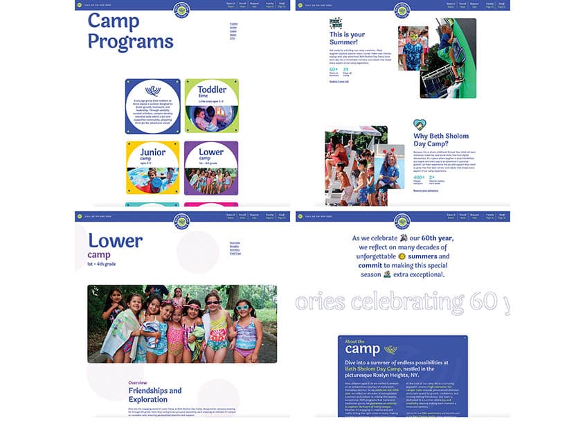 Beth Sholom Day Camp Website Design