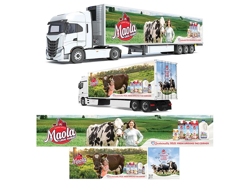 Maola Truck Wrap