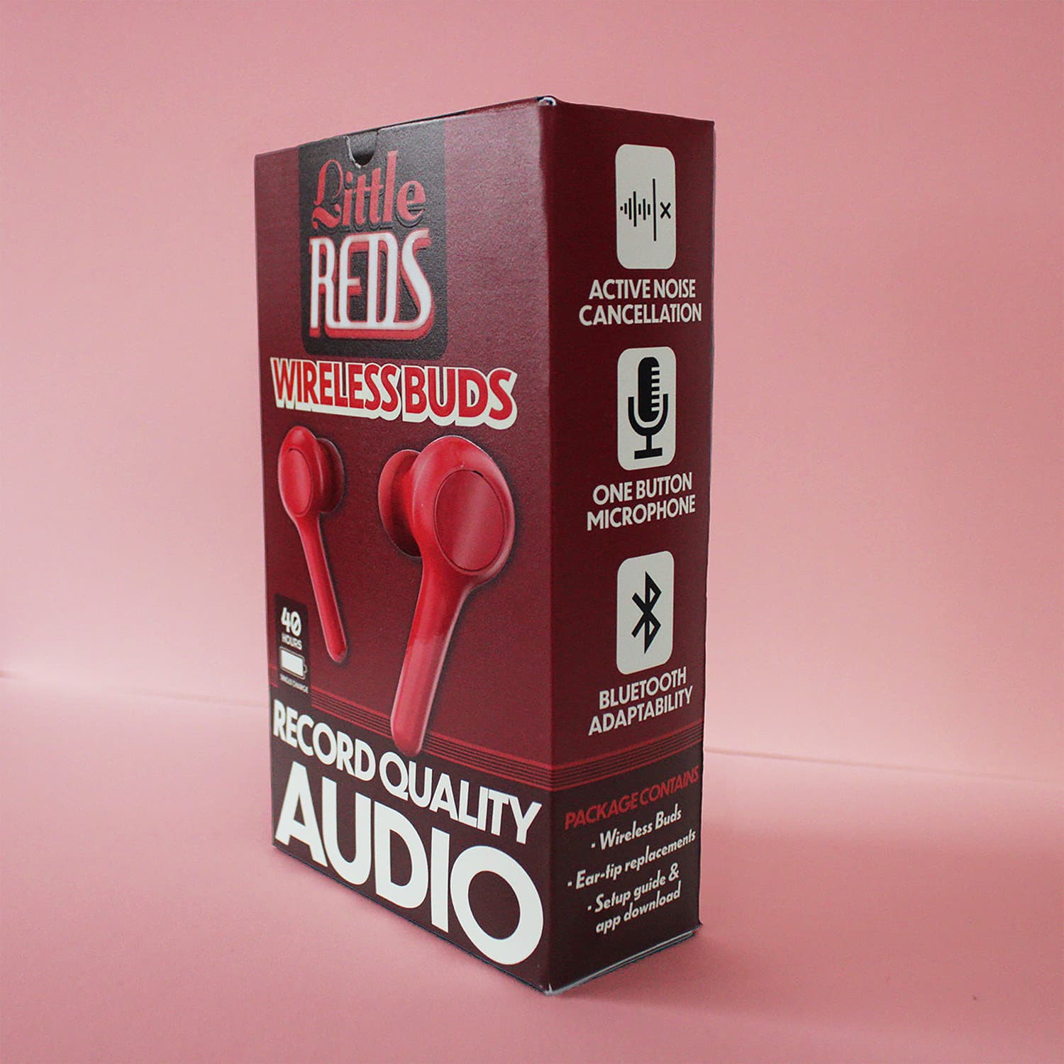 Little Reds ear buds packaging