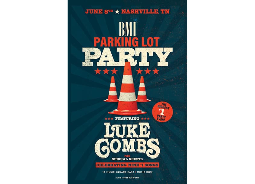 BMI Parking Lot Party - Luke Combs Poster