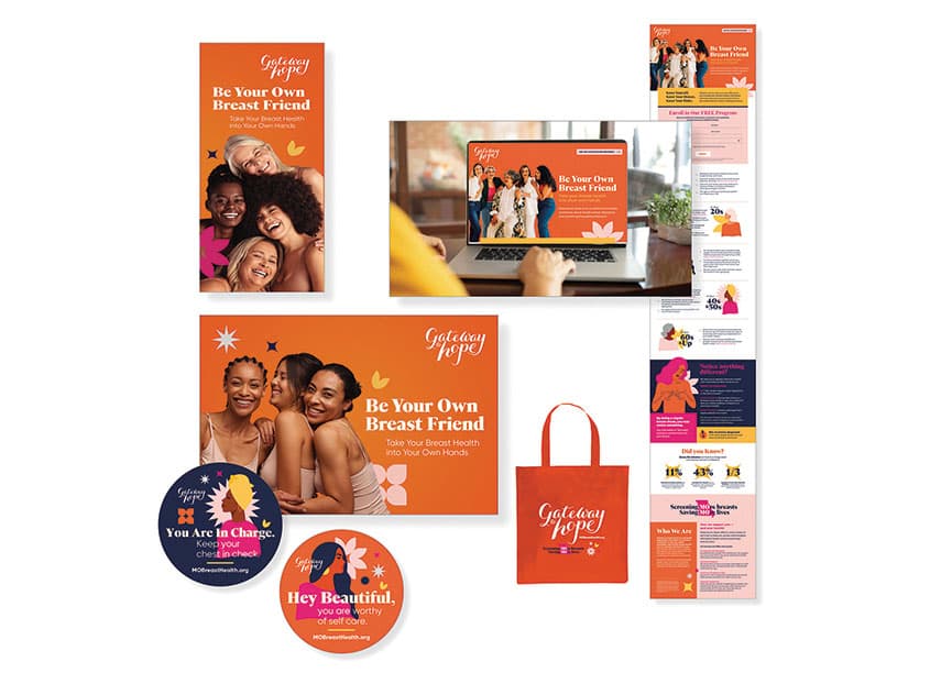 Be Your Own Breast Friend Campaign — Health & Wellness design — by Werremeyer Creative — 2023 GDUSA award entry
