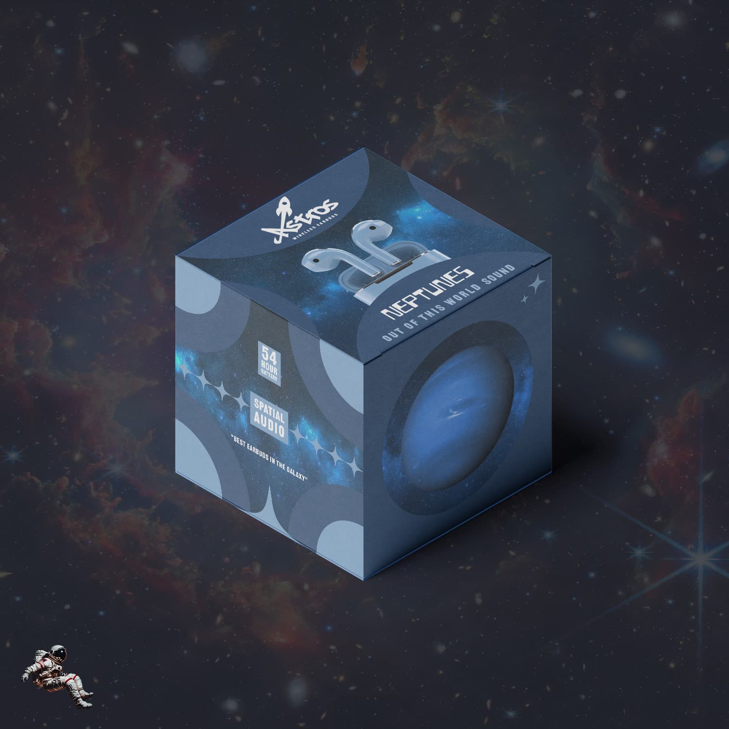 Astros ear buds packaging