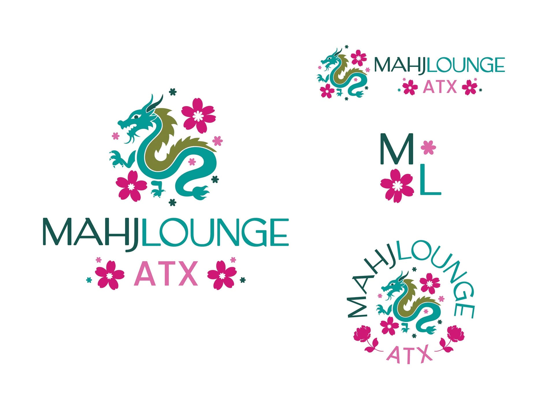 MahjLounge ATX Logo Design