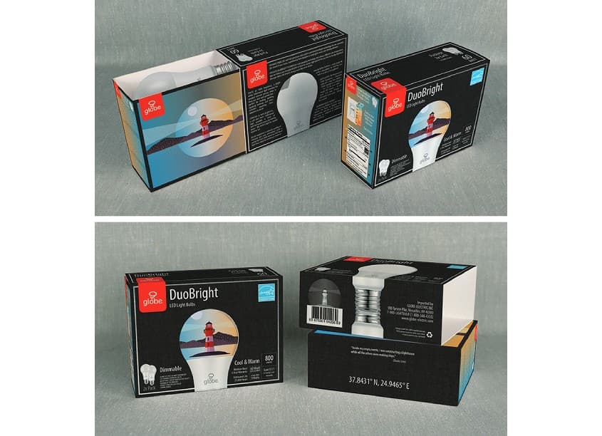 Globe DuoBright Light Bulb Packaging