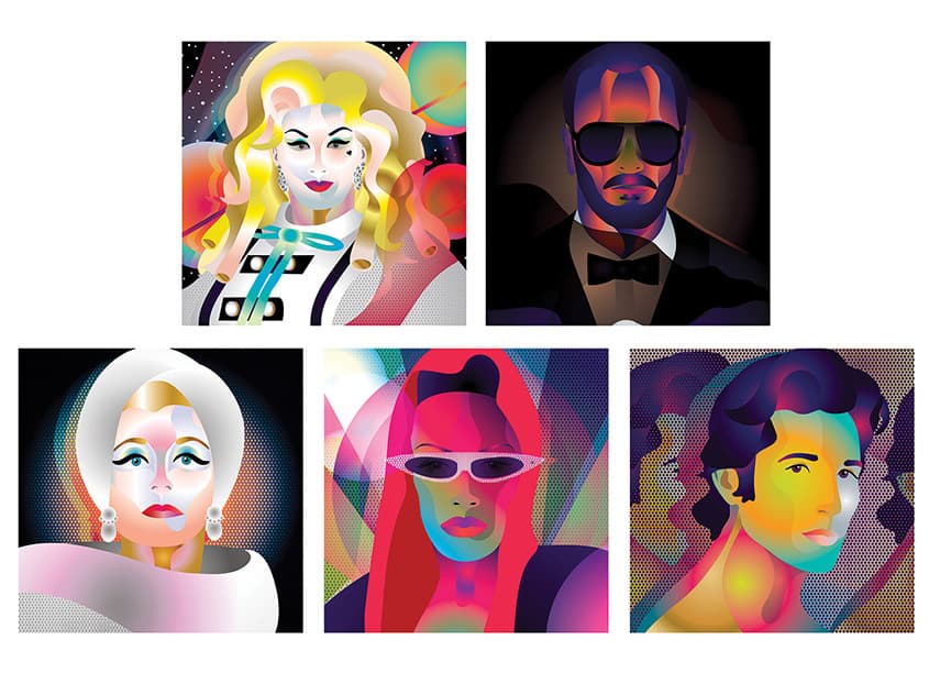 Pop Portraits for Instagram and Facebook